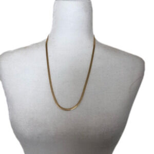 14K Italy YG Herringbone 24” Necklace